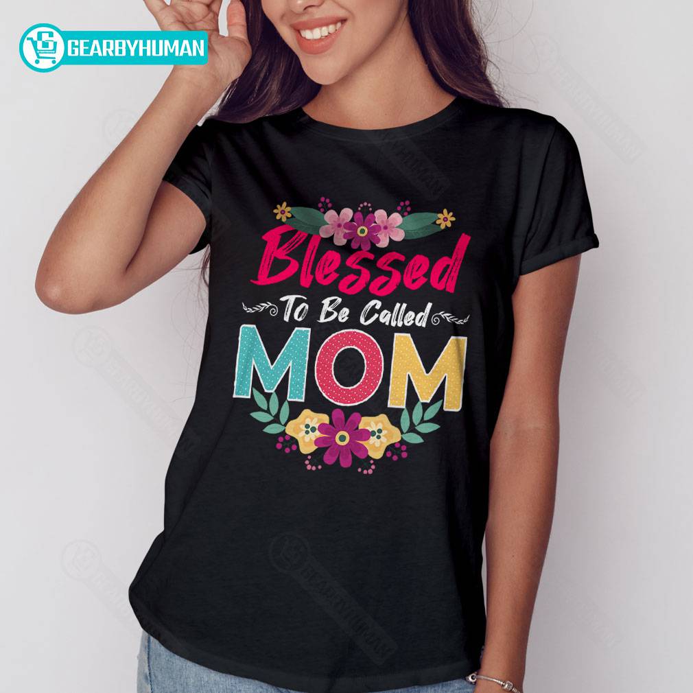 Mom Life Shirt. Wife Gift Blessed Mama Shirt Pregnancy Tee Floral Mom Shirt Cute Mom Gift Mother's Day Gift Mama T-Shirt